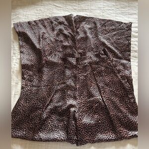 Leopard Print Wide Leg Pants